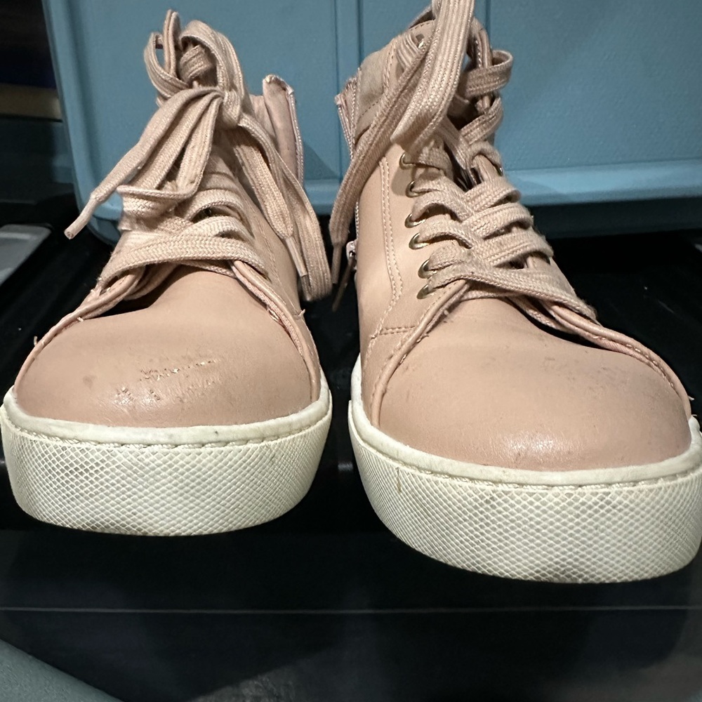 Women's Pink High-Top Sneakers